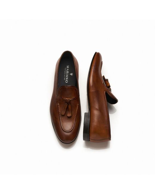 Mariano Shoes Brown Tunes Loafers Cognac for men