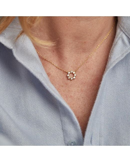 Auree Jewellery Metallic Ortigia Mini Moissanite & Vermeil Necklace