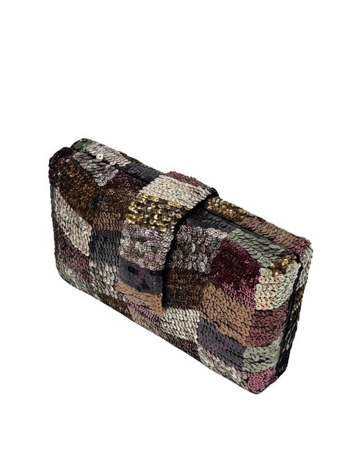 Simitri Black Antique Zigzag Kitsch Clutch