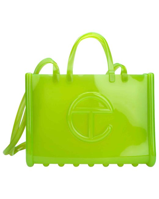 Melissa Green Large Jelly Shopper Ii X Telfar