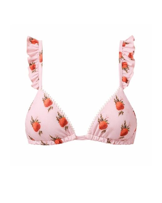 IVY SWIMWEAR Pink Strawberry Milk Top