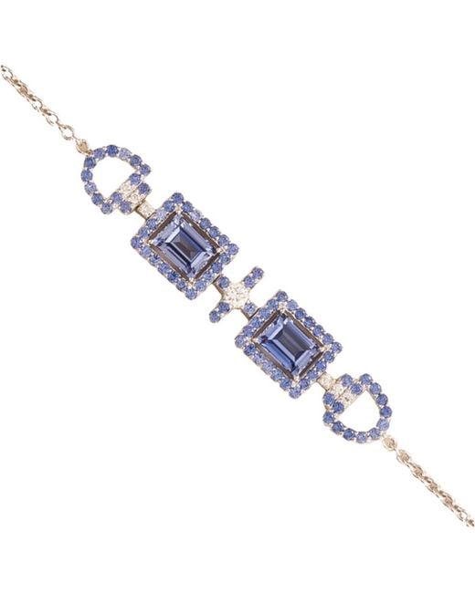 Juvetti Blue Ciceris Bracelet Ceylon Sapphire & Diamond