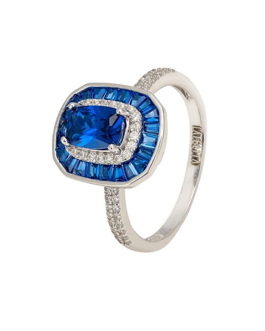 Latelita London Blue Great Gatsby Cocktail Ring Sapphire