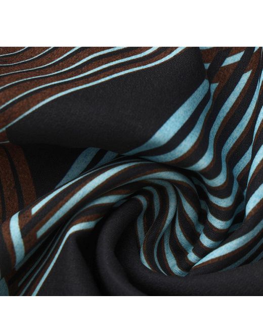 FRONT ROW SHOP Black Printed Draped-Waist Dress Multi