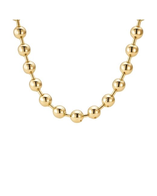 Nazzar Metallic Super Puff Beaded Necklace