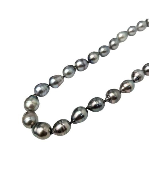 Rahul's Jewels Metallic 18"-20"Adjustable Length Baroque Tahitian Pearl Necklace