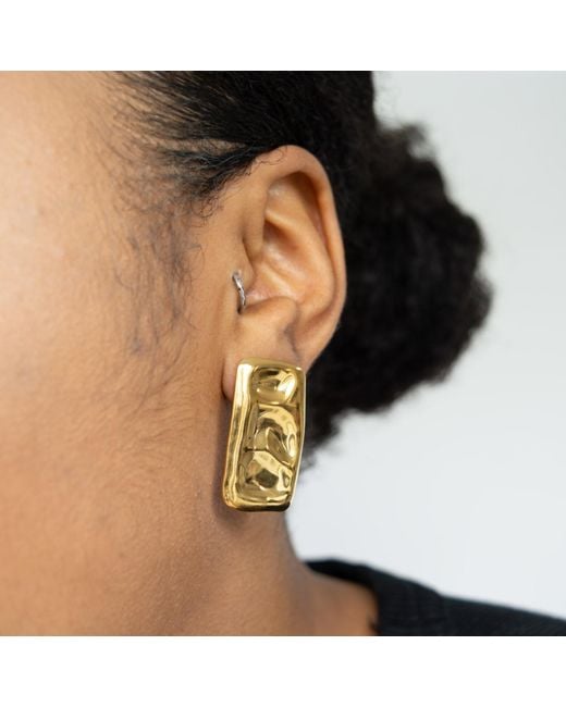 Superdivajewellery Metallic Vanessa Square Drop Earrings