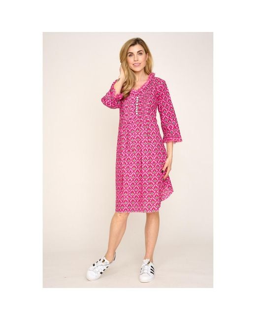 At Last Pink Annabel Cotton Tunic