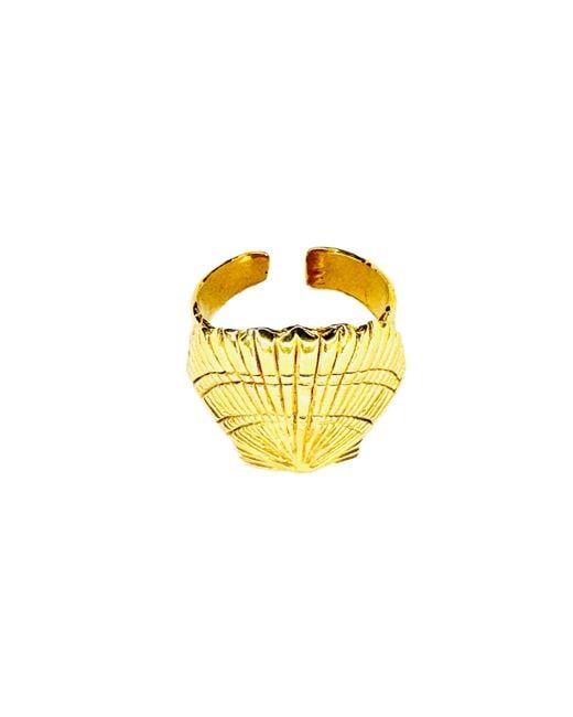 Lexi Jewelry Yellow Scallop Shell Ariel Ring