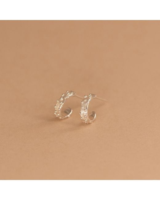 Zoe & Morgan White Lulu Hoops
