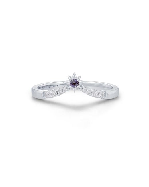 Azura Jewelry New York White North Star Alexandrite Ring Vermeil