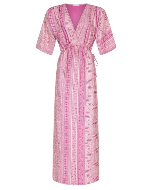 Chic by Lirette Pink Kimono Dress Lotus Guna