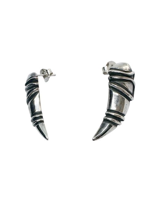 Tg-Jewellery by Tamara Gervasio Metallic Eyebrow Stud Earrings