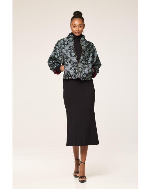 Lioness by Tf Black Lion Pattered Jacket