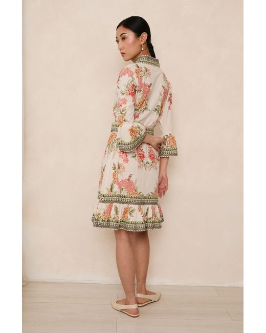 Raishma Metallic Neutrals Kaya Dress