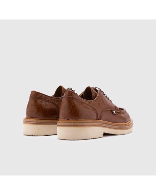 Ilvi Brown Clemente Saddle Floater Leather Oxford for men
