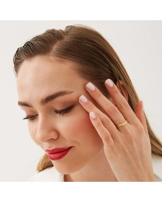 Spero London Metallic Twisted Screw Sterling Ring