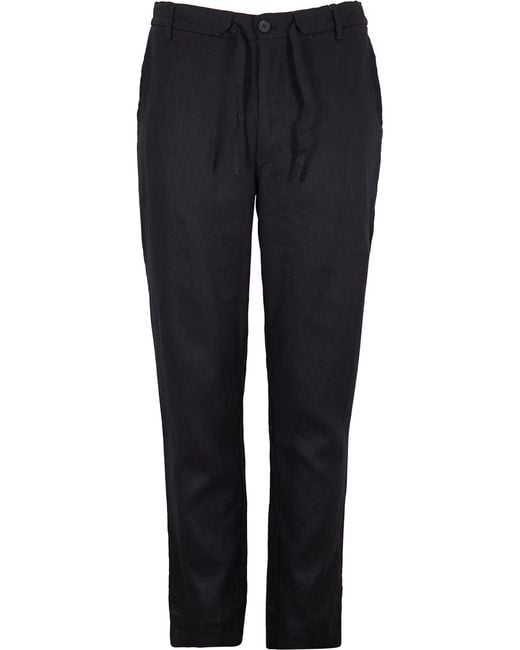 Lords of Harlech Blue Devon Linen Pant for men