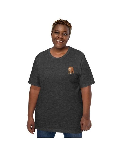Anchor and Crew Black Heather Think Ocean Tiger Aspirations Cotton Embroidered T-Shirt