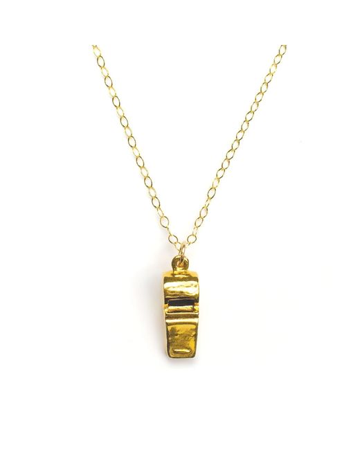 Lexi Jewelry Metallic Real Whistle Necklace