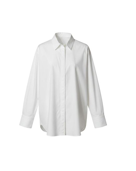 Lindsay Nicholas New York White Marcia Oversized Shirt