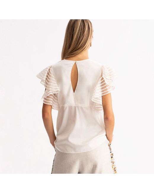 Emma Wallace White Fei Top