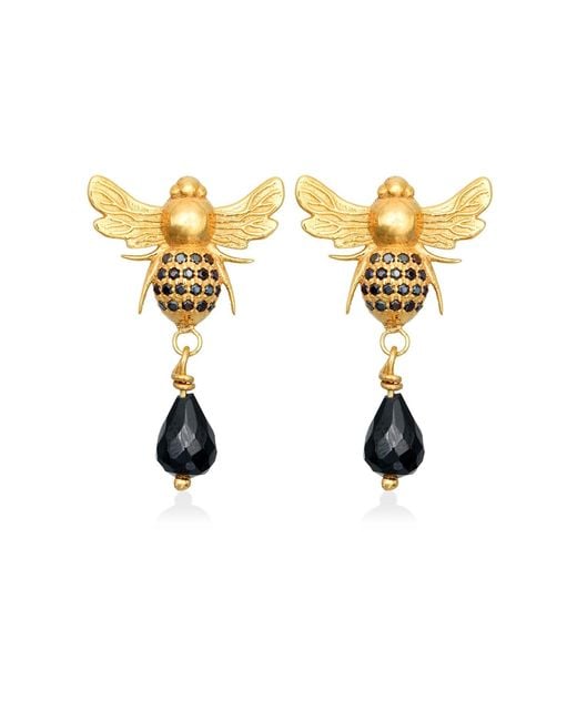 Myrto Katramadou Jewellery Metallic Queen Bee Stud Earrings
