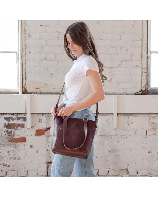 Hides Leather Co. Brown Handmade Large Leather Tote Shoulder Bag
