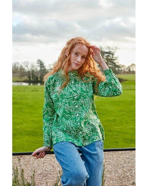 Inara Green Jaipur Cotton Top