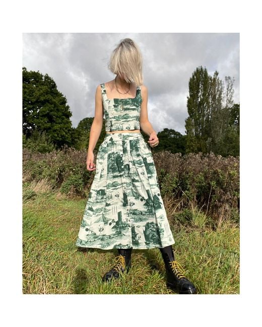 Klements Green Neutrals May Bodice Top