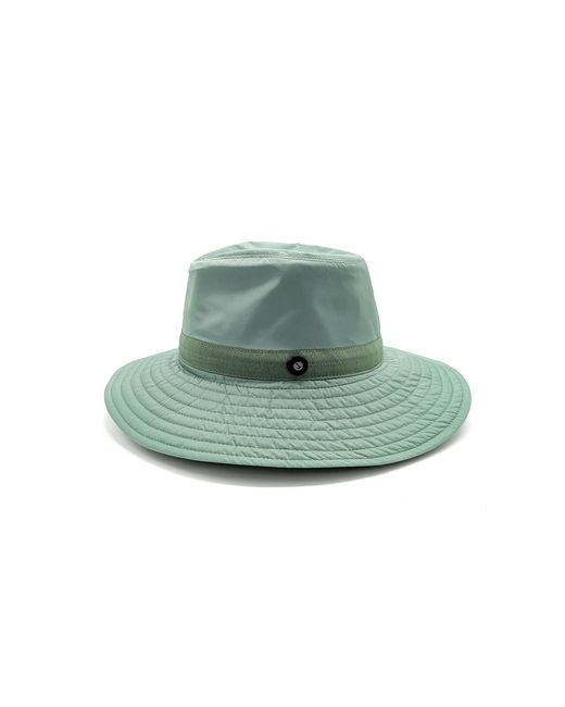 DORIA 1905 Green Waterproof Fabric Wide Brim Drop Hat