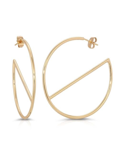 Glamrocks Jewelry Metallic Glam Hoops