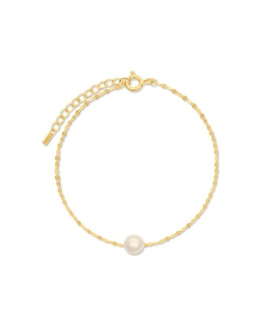 Esterah Metallic Floating Pearl Bracelet