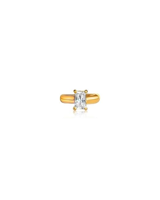 Mickey's Girl Metallic Candice Baguette Cuff Earring