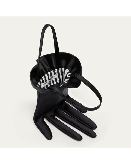 Lulu Guinness Black Satin Hand Bag