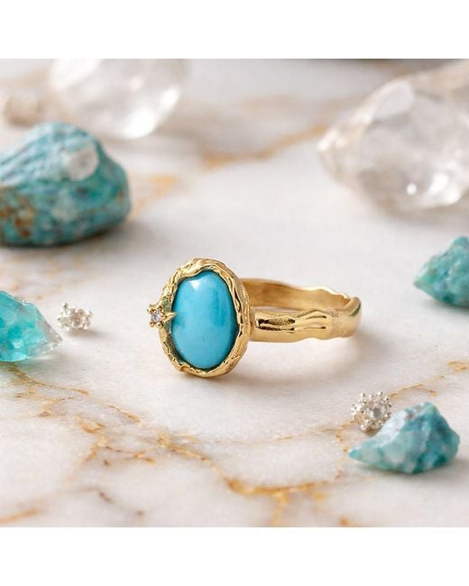 Vintouch Italy Blue Ad Astra Ring