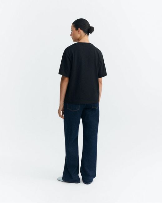 Thinking Mu Black Patched Sunny Lucia T-Shirt