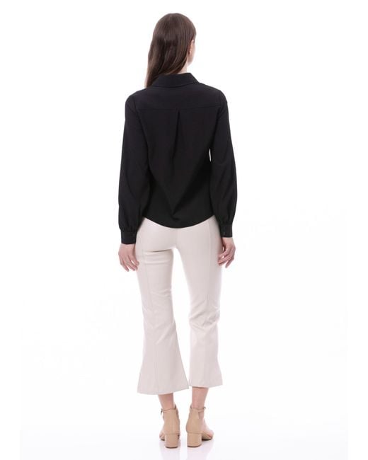 Carloslines Blue Button Down Long Sleeve Striped Satin Jacquard Shirt