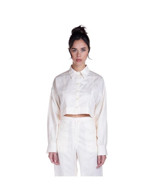 Sofia Tsereteli White Short Cotton Shirt