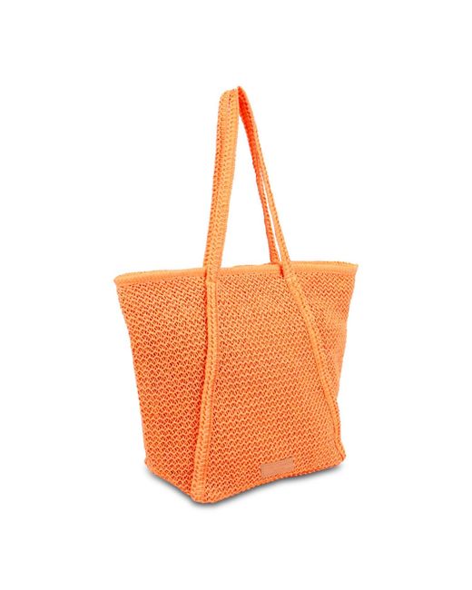 CAMPO MARZIO Roma 1933 Orange Flounder Maxi Tote Bag Mango