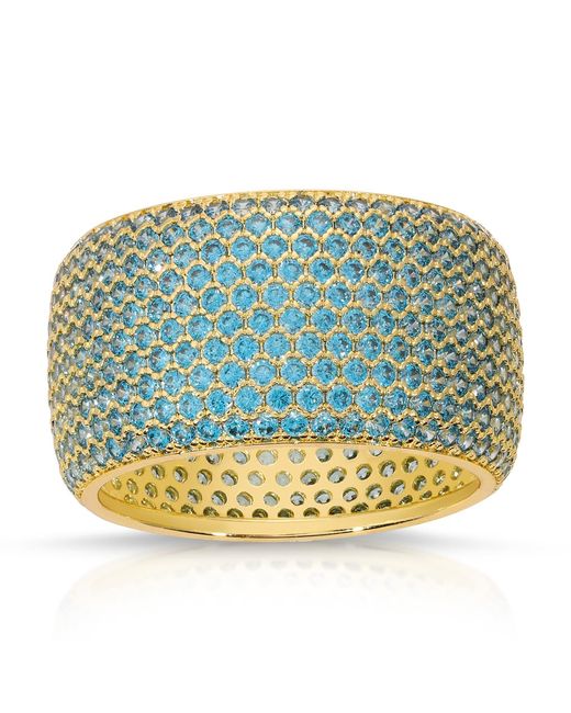 Native Gem Metallic Billionaire Ring- Aquamarine