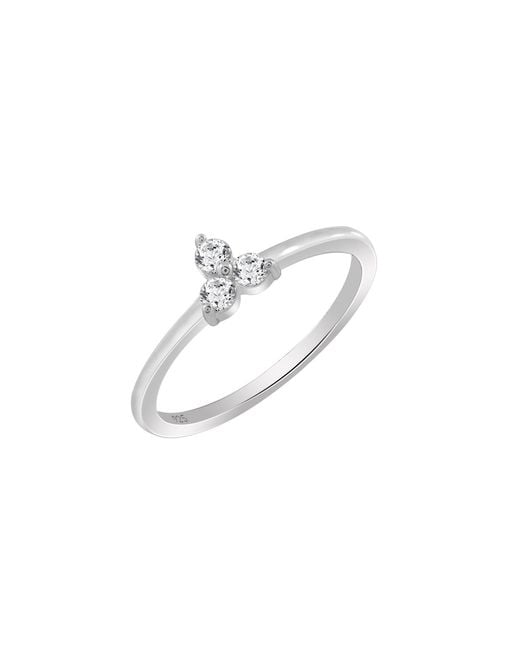 Diamonbliss White Marilyn Monroe Dainty Trio Stone Ring