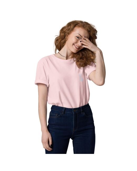 Anchor and Crew Pink Cotton Just Tour. Seeker Organic Cotton T-Shirt