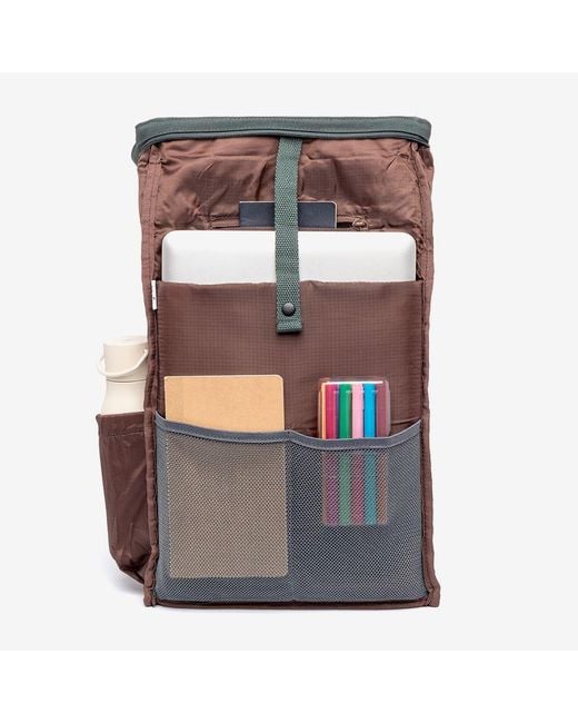 Lefrik Blue Roll Mini Backpack Leaf for men