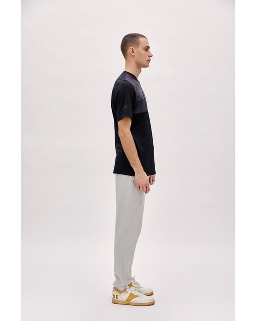 Pcfg Black Panelled Running Tee for men