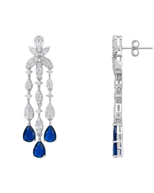 Latelita London Blue Duchess Sapphire Drop Earrings
