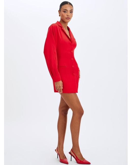 Miss Circle New York Red Blythe Cherry Batwing Blazer Mini Dress