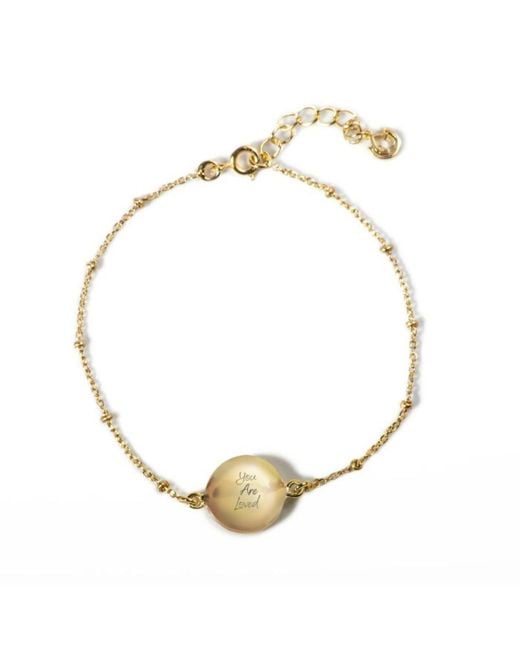 The Jewellery Store London Metallic Labradorite You Are Loved Bracelet