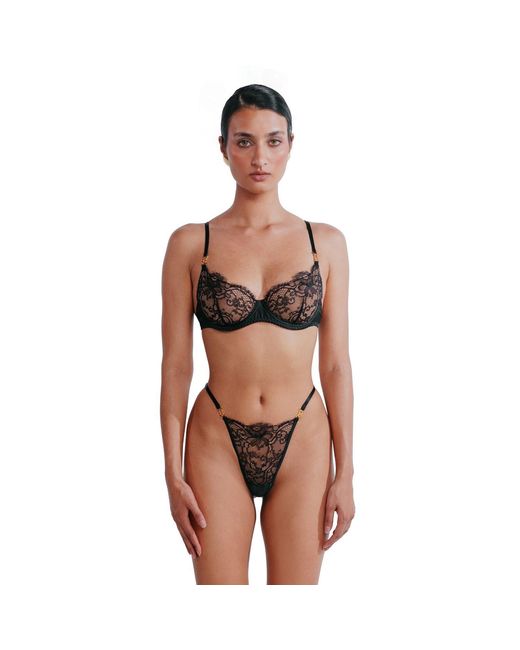 Perilla Lingerie Gray Ilia Thong