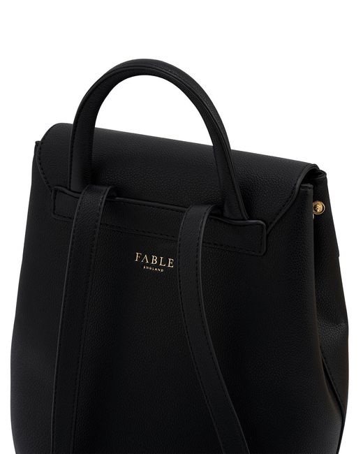Fable England Black Laura Small Backpack